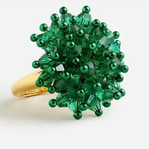 J Crew Crystal Burst Ring, NWT
